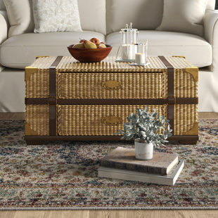 Farmhouse Rustic Rattan Wicker Coffee Tables Birch Lane