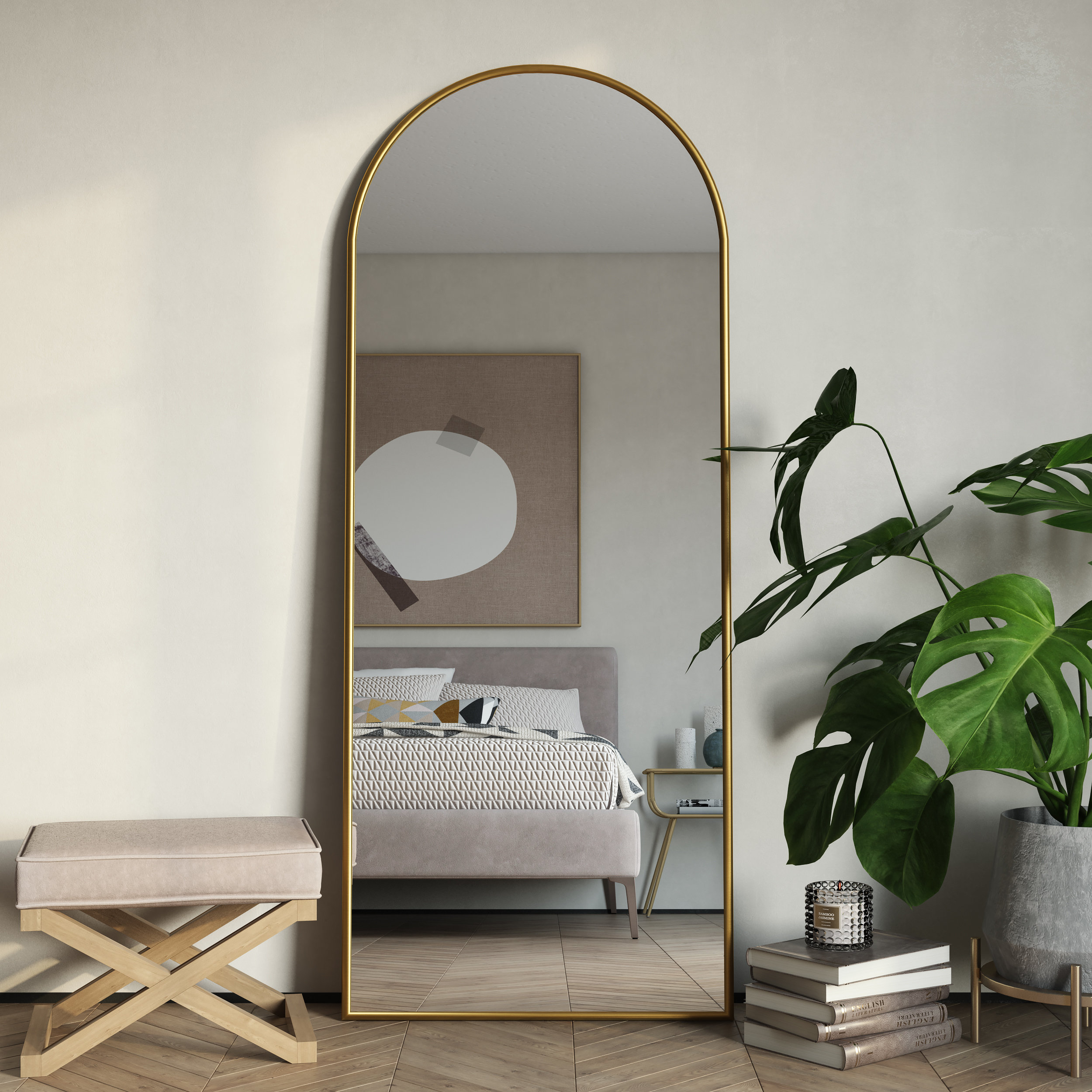 Tysen Modern Arch Floor Mirror Reviews Joss Main