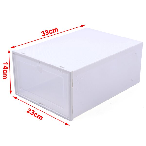 24 xTransparent Shoe Box Shoe Box Shoe Storage Storage Stackable