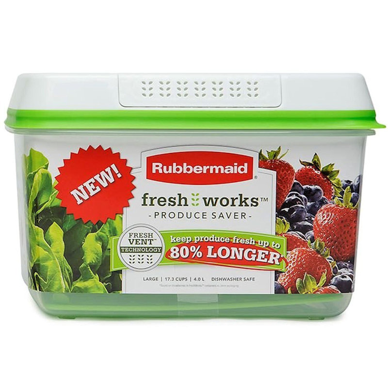 Rubbermaid Freshworks Produce Saver 17 3 Cup Food Storage Container Wayfair