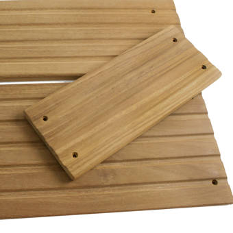 Baredecor Ez Floor 12 X 12 Teak Wood Snap In Deck Tiles In Oiled