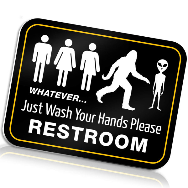 Funny Bathroom Signs | Wayfair