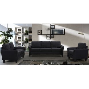 Milpara 3 Piece Standard Living Room Set by Red Barrel Studio