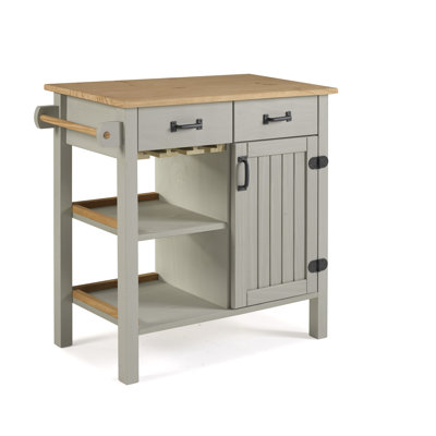 Jordao Island - Versatile Kitchen Island with Extra Counter Space and Storage for Small Spaces by Longshore Tides