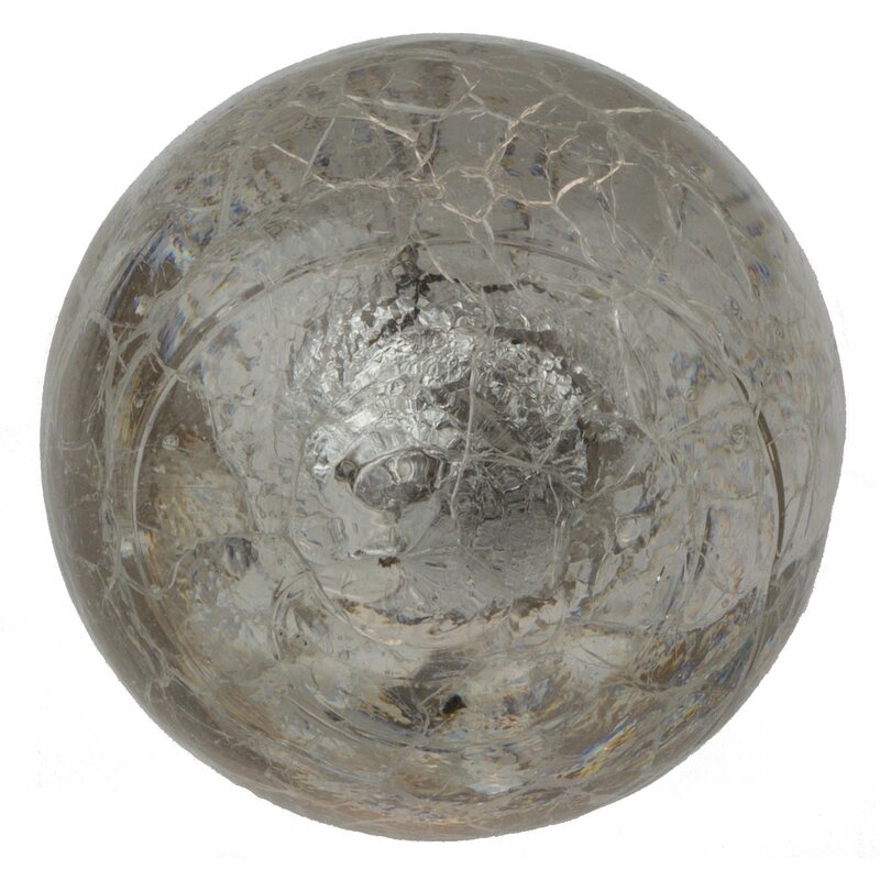 Gliderite Hardware Handpainted Glass Crackled Cabinet Round Knob