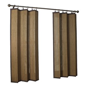 Katheryn Solid Semi-Sheer Tab Top Single Curtain Panel
