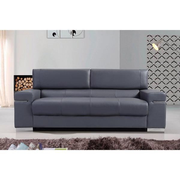 Orlando Leather Sofa Wayfair