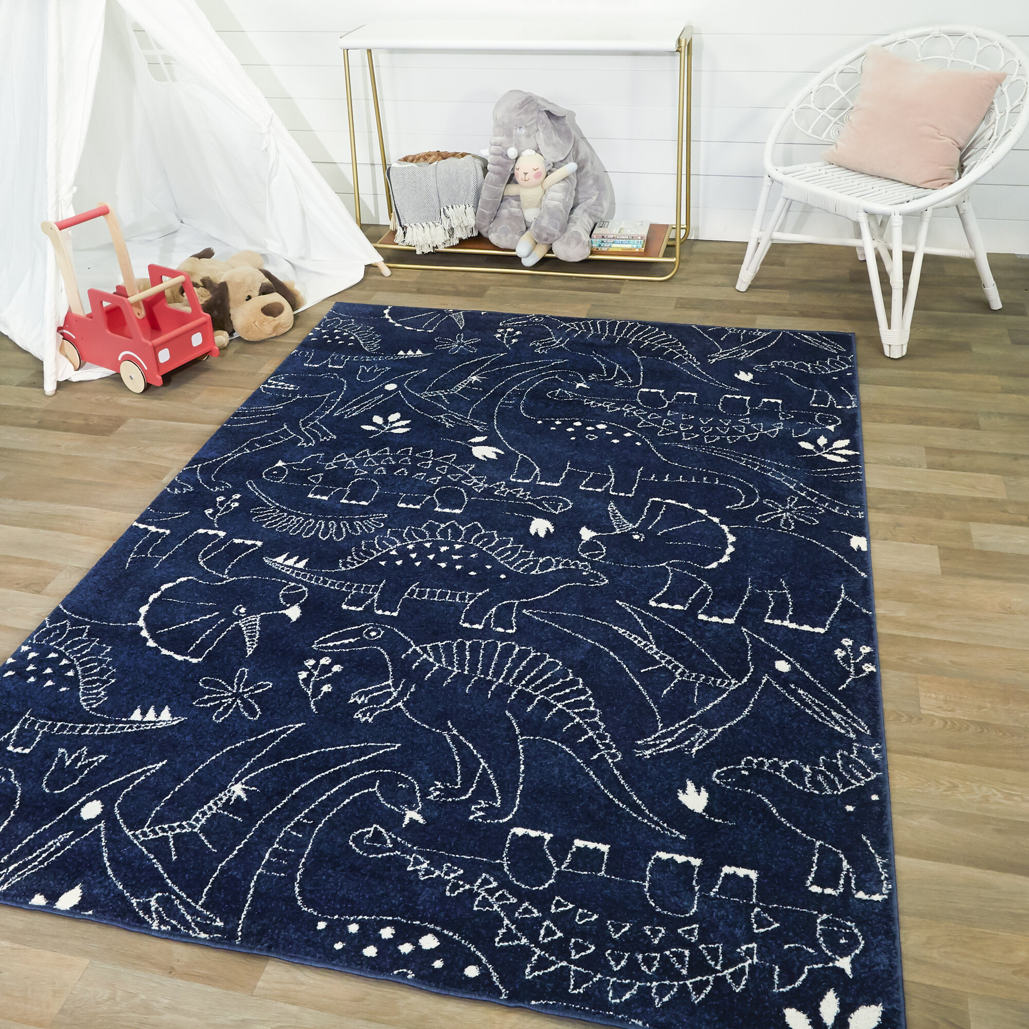 Cute Dinosaur Head Floor Mat Area Rugs For Livingroom Bedroom Non-Slip Carpets