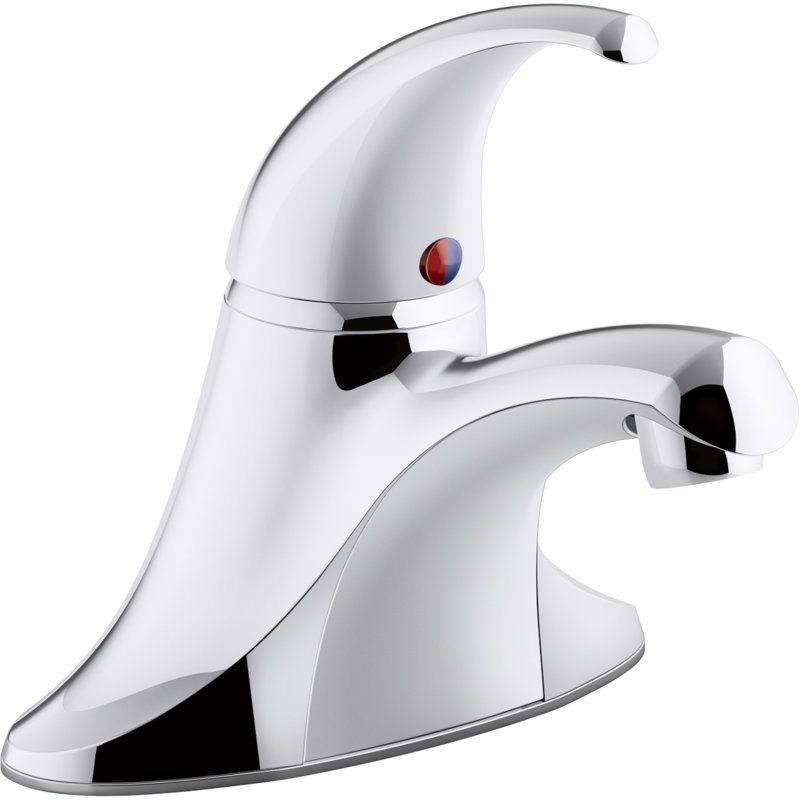 Kohler Coralais Single Handle Centerset Bathroom Sink Faucet With Plastic Pop Up Drain And Lift Rod Project Pack Wayfair