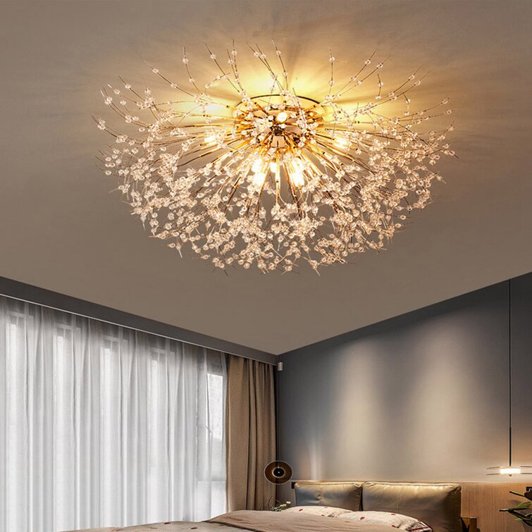 flush mount bedroom chandelier