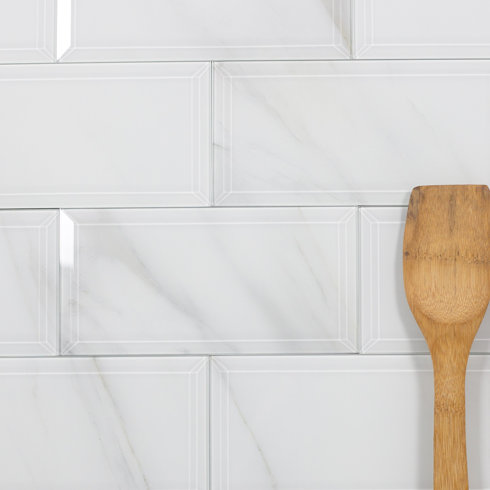 Abolos Nature Wall Backsplash Beveled Edge 4 X 8 Gl Subway Tile Nature Wall Backsplash Beveled Edge 4 X 8 Gl Subway Tile In White