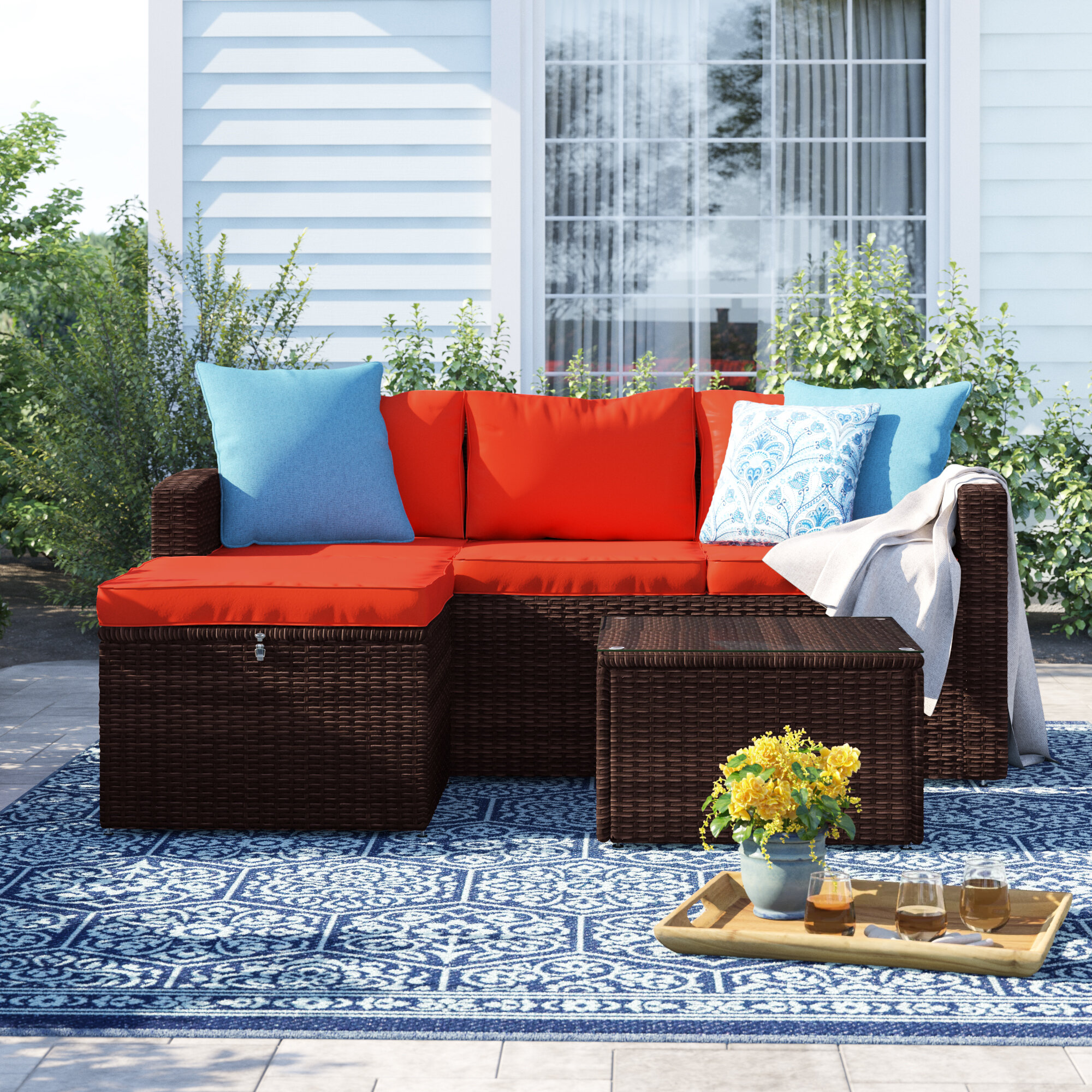 Orange Patio Conversation Sets You Ll Love In 2020 Wayfair