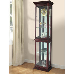 Watkin Floor Standing Lighted Curio Ca..