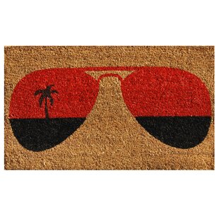 Tropical View 29 In X 17 In Non Slip Outdoor Door Mat