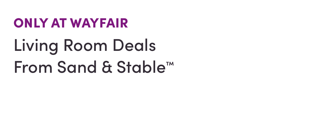 ONLY AT WAYFAIR Living Room Deals From Sand & Stable