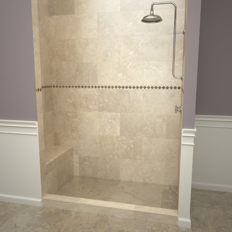 Tile Redi Base N Bench 48 X 72 Single Threshold Shower Base With