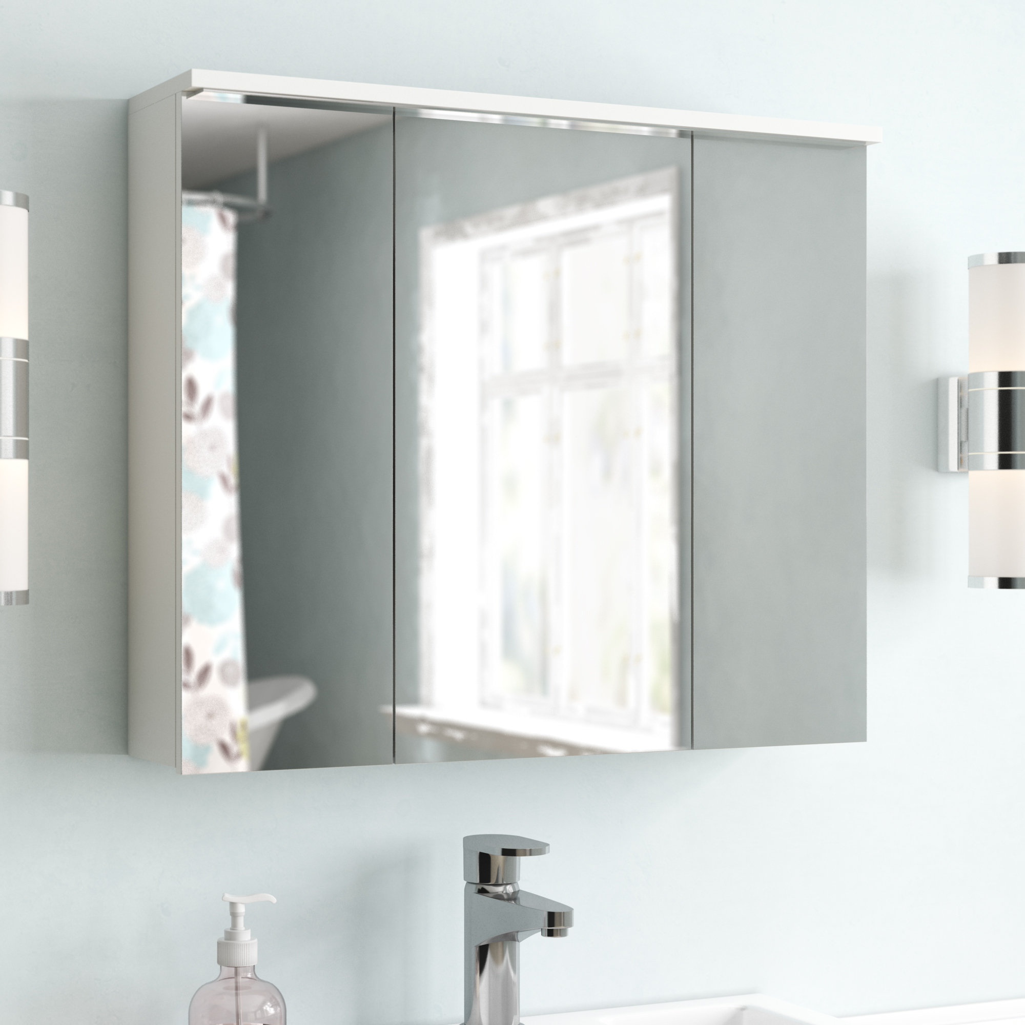 Galaxy 80 Cm X 68cm Surface Mount Mirror Cabinet With Lighting Galaxy 80 Cm X 68cm Surface Mount Mirror Cabinet With Lighting