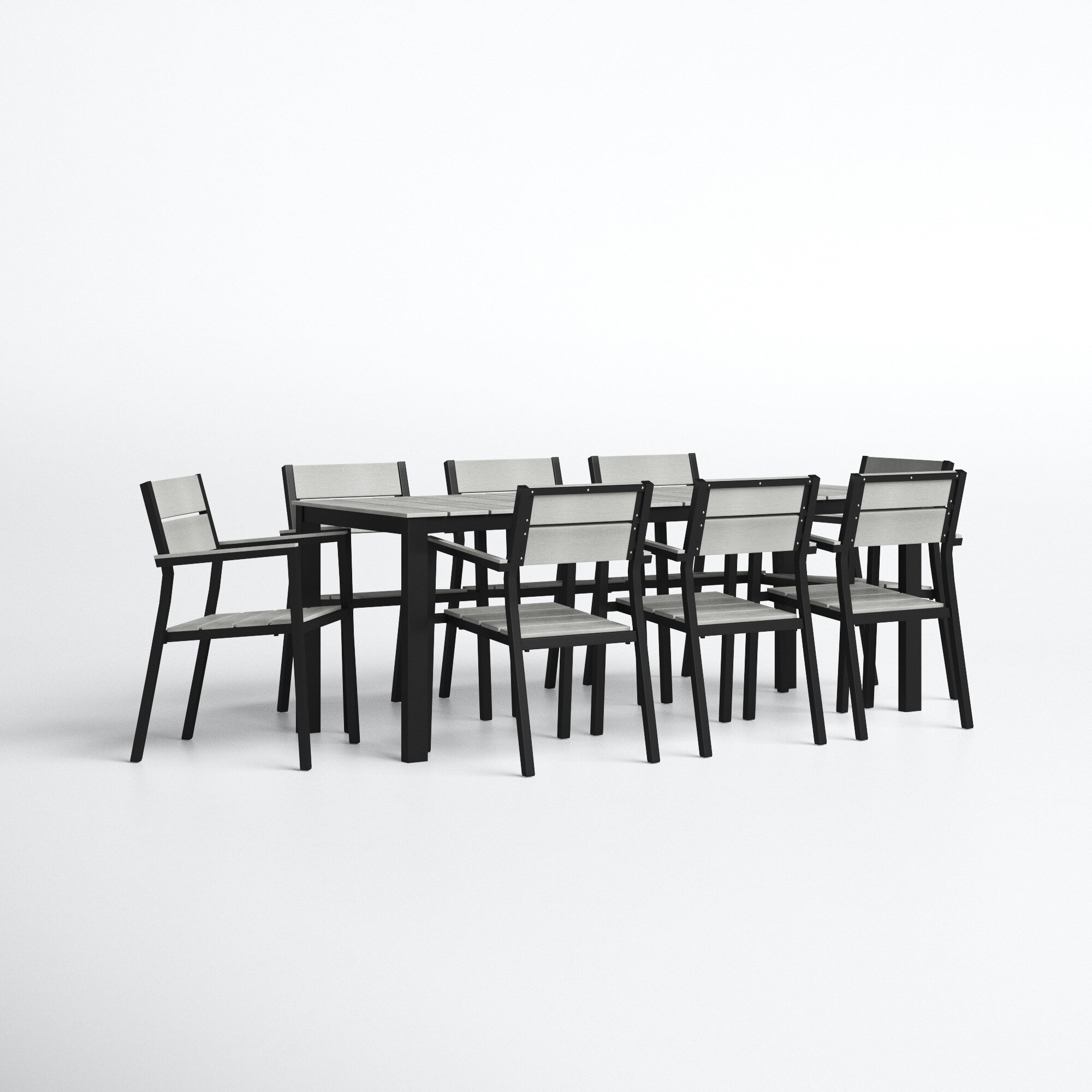 Churchton 9 Piece Outdoor Patio Dining Set Reviews Joss Main