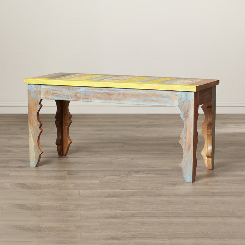 Bungalow Rose Gillis Wood Bench Reviews Wayfair