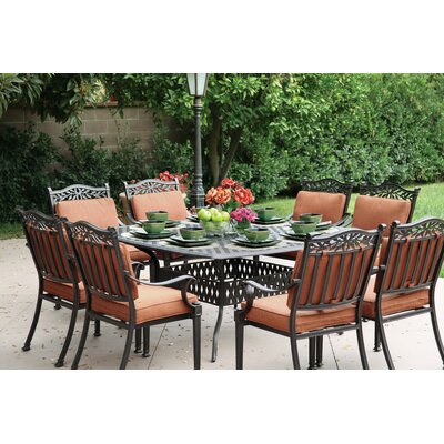 Astoria Grand Fairmont 9 Piece Dining Set with Cushions