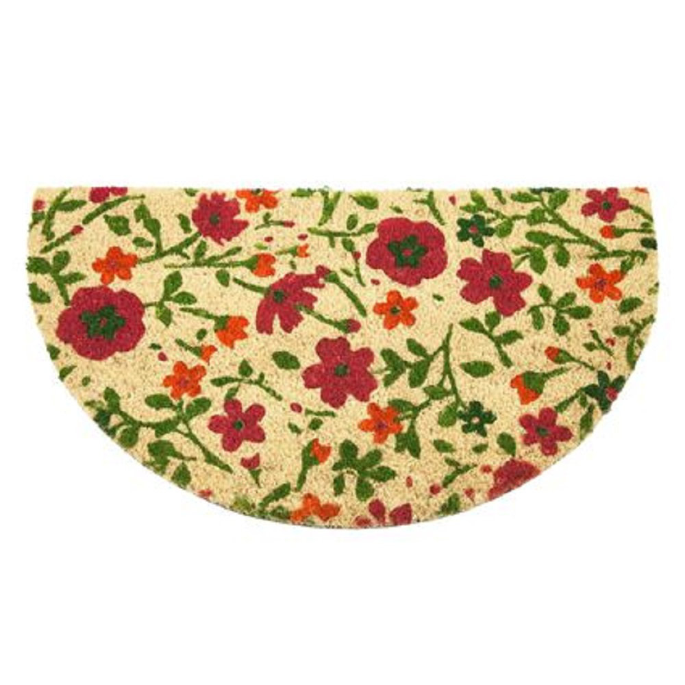 Symple Stuff Half Moon Tough Coir Pvc Entrance Indoor Outdoor
