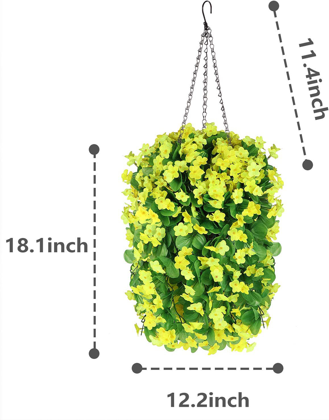 Primrue Hanging Baskets With Artificial Flowers Wayfair