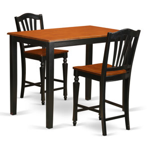 Yarmouth 3 Piece Counter Height Pub Table Set by..