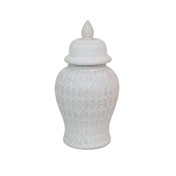 Jorge Ceramic Temple Jar Wayfair