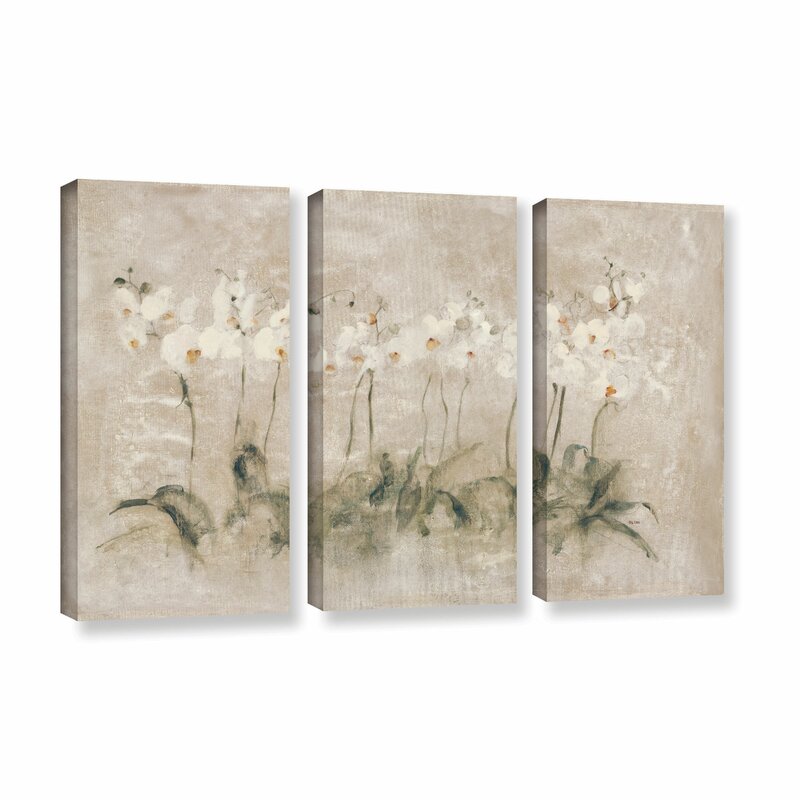 Ophelia & Co. 'White Dancing Orchids' by Cheri Blum 3 Piece Painting ...