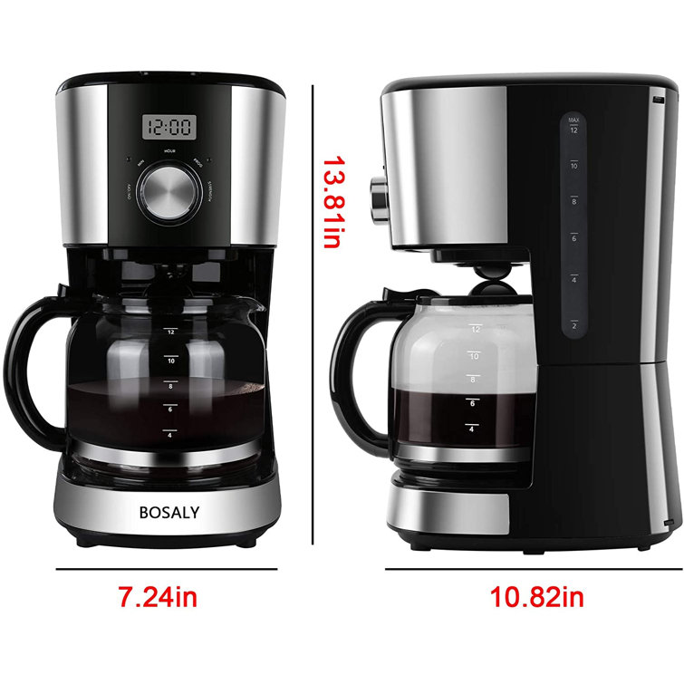 Himiway 12-Cup Bosaly Programmable Drip 