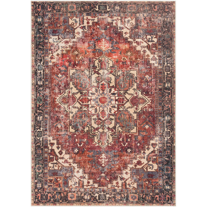 World Menagerie Mya Power Loom Brown Rug Reviews Wayfair