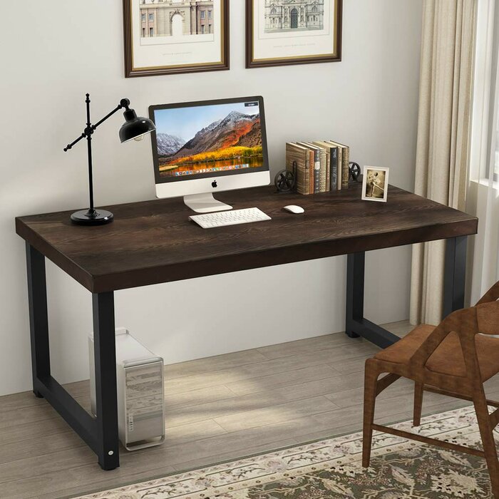 Williston Forge Macintyre Solid Wood Desk Reviews Wayfair Ca