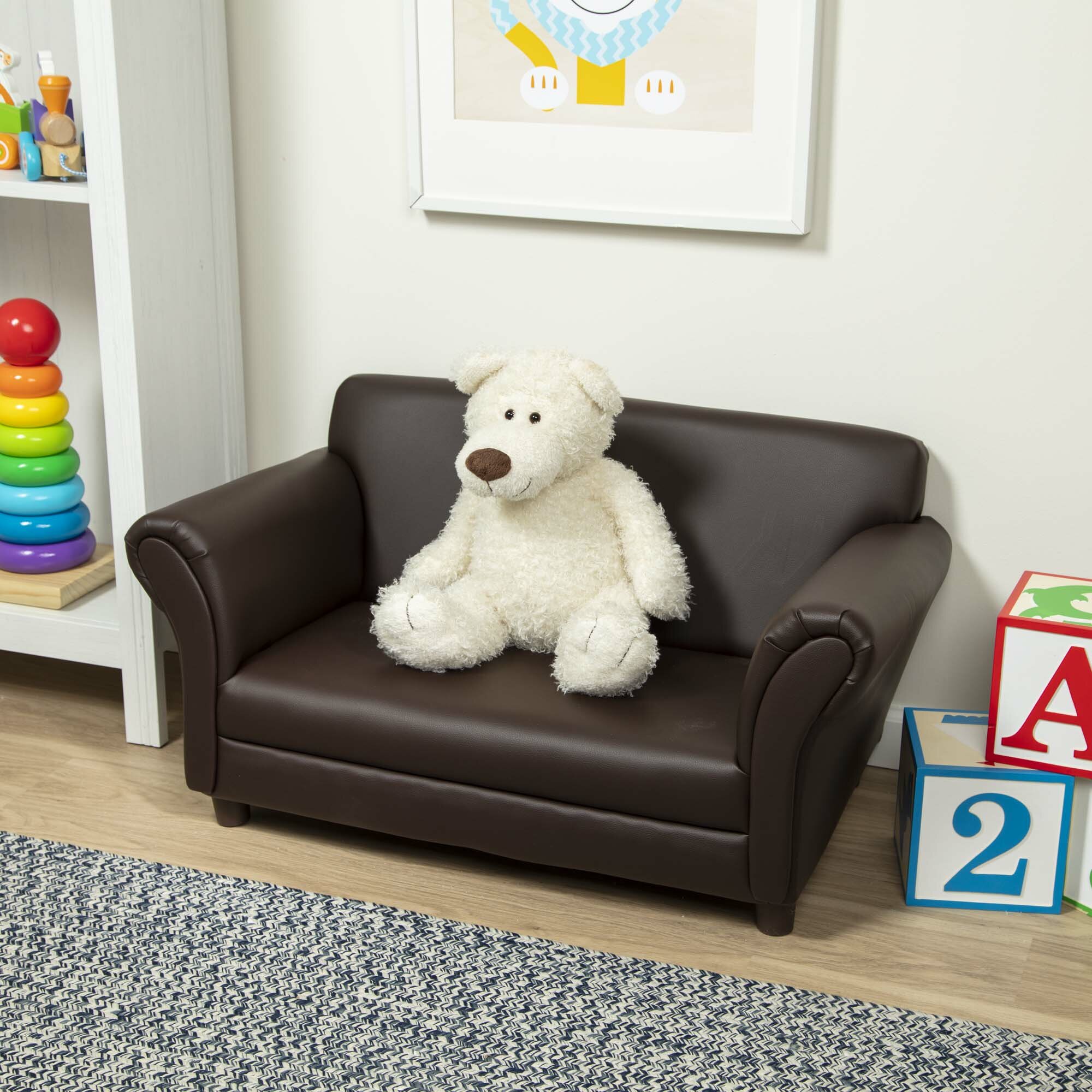 leather sofa for kids