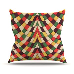 Rastafarian Tile Throw Pillow