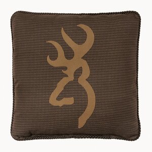 Buckmark Cotton Throw Pillow