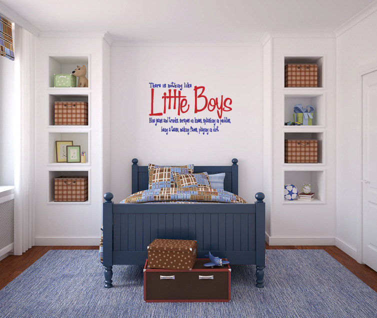 Zoomie Kids Liz There Is Nothing Like Little Boys Personalized Wall Decal Wayfair