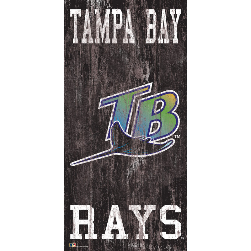 Fan Creations Tampa Bay Rays Graphic Art Print On Wood Wayfair