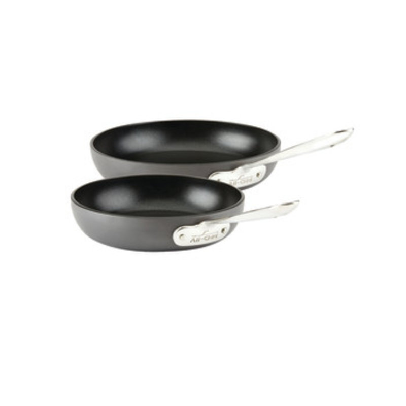 All Clad Ha1 8 And 10 In Stainless Steel Non Stick Frying Pan Set Reviews Wayfair