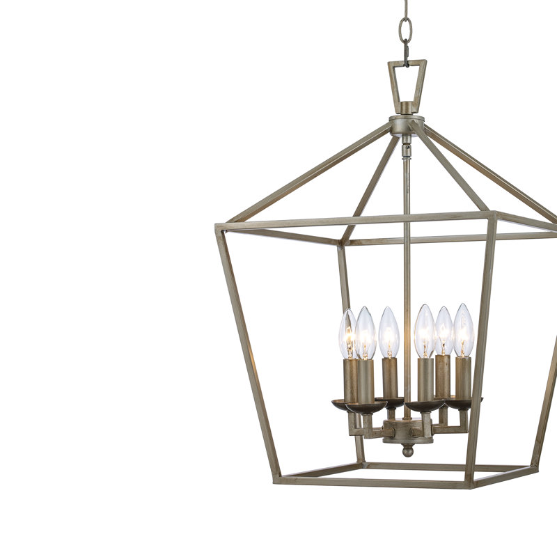carmen 6 light geometric pendant