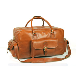 Mens Overnight Leather Bags Wayfair 18 Leather Overnight Carry On Duffel