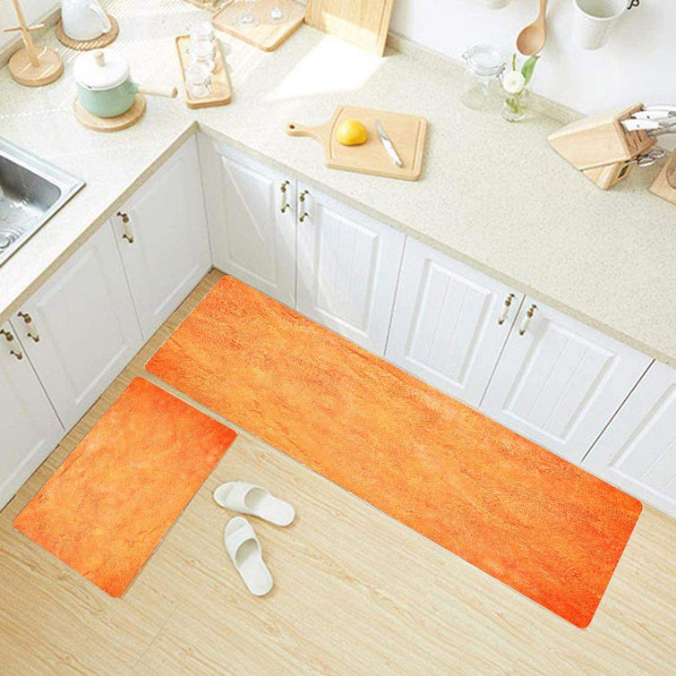 Kitchen Rugs,Orange Color Painting Wall 17