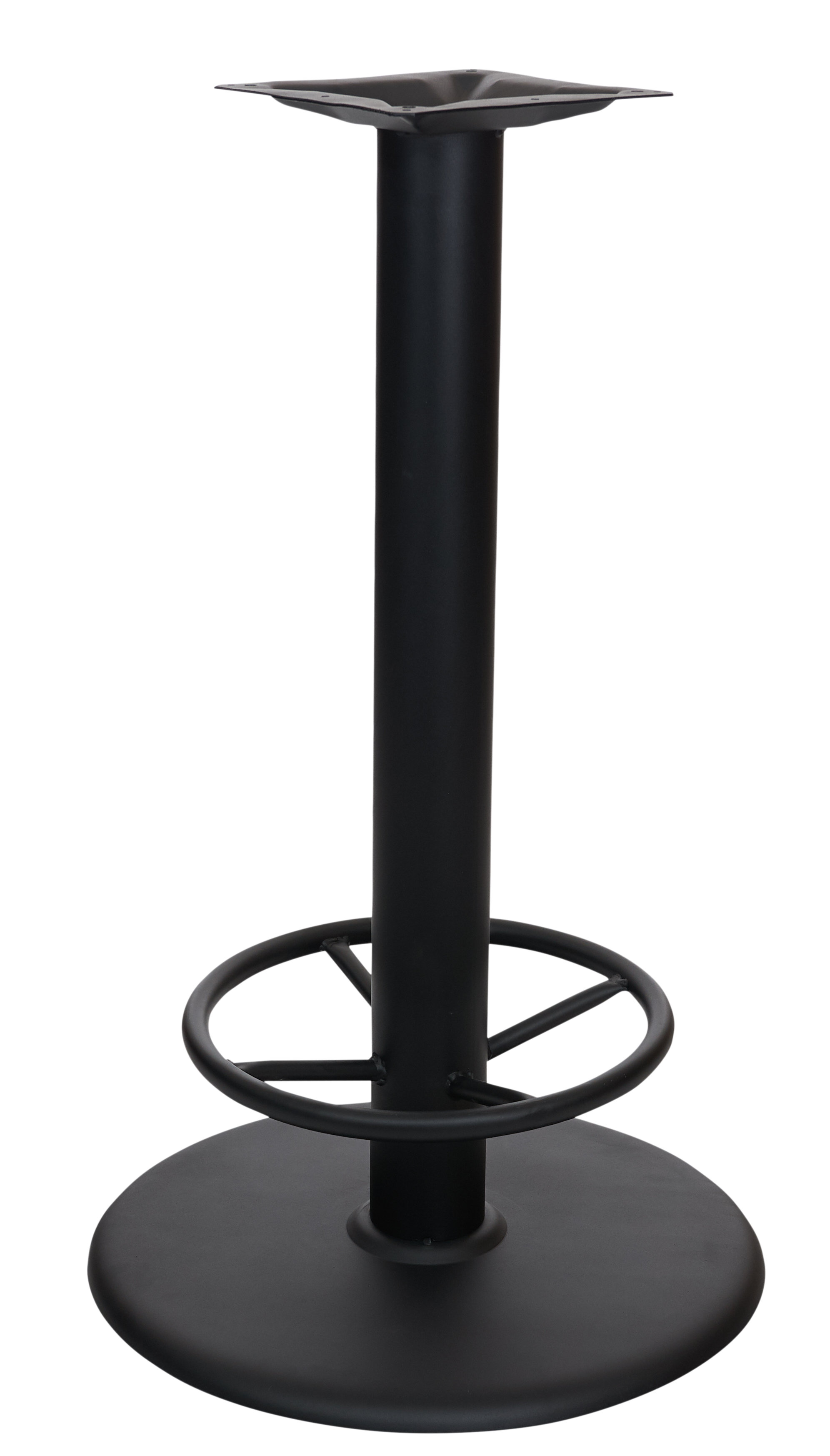BFMSEATING Stamped Steel 22" Round Table Base, Bar Height with Foot
