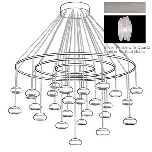 Natural Inspirations 27-Light Waterfall Chandelier