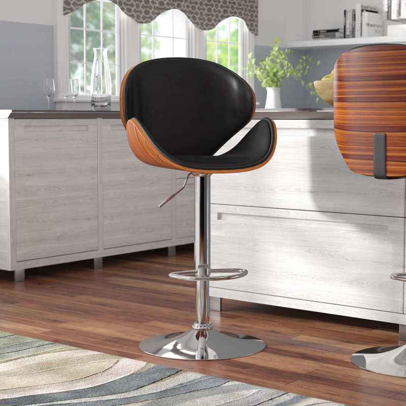 Wade Logan Deshazo Swivel Adjustable Height Bar Stool Reviews