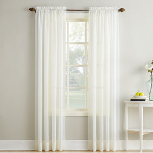 White Sheer Shower Curtain Wayfair Quickview
