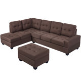 Cassopolis 104 Reversible Sofa & Chaise with Ottoman by Latitude Run®
