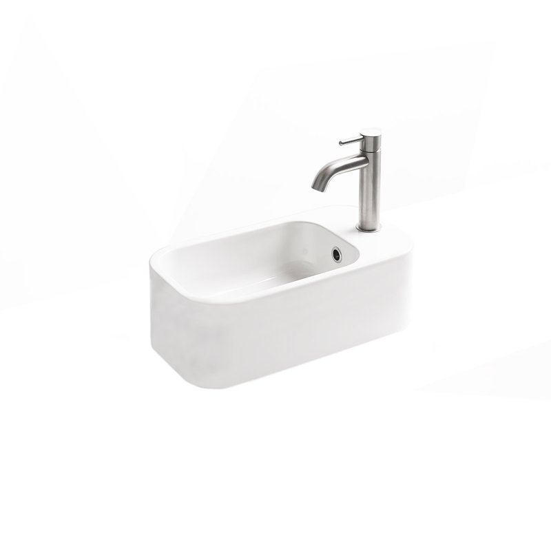 Ws Bath Collections Cosa Ceramic Rectangular Vessel Bathroom Sink With Overflow Perigold