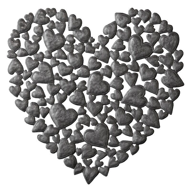 Metallic Heart Wall Decorations - Large Heart of Hearts Wall Décor