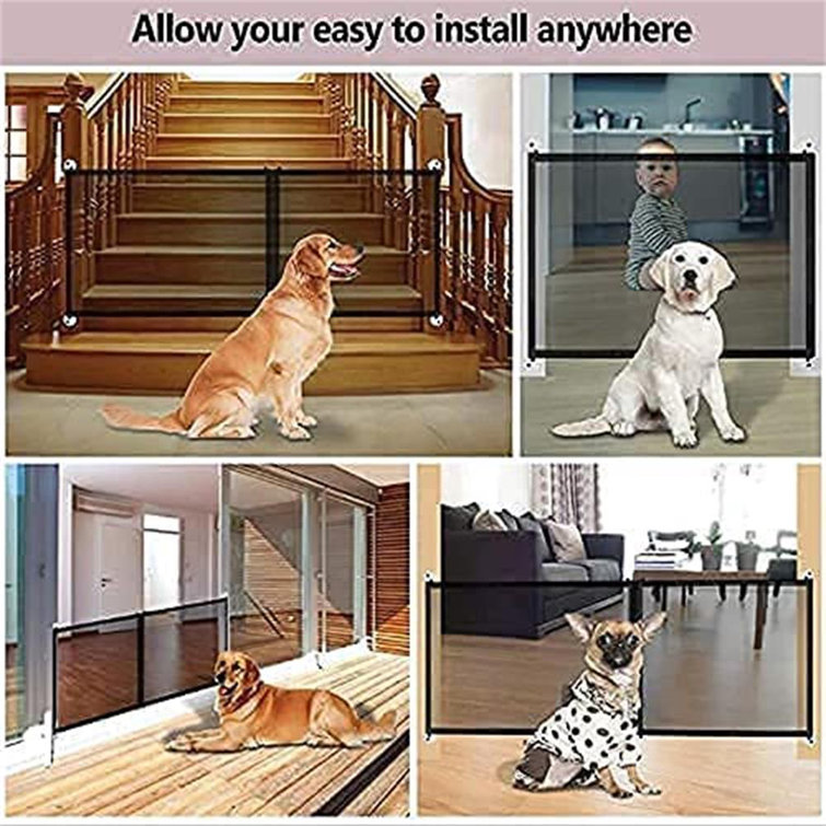 extra wide mesh pet gate