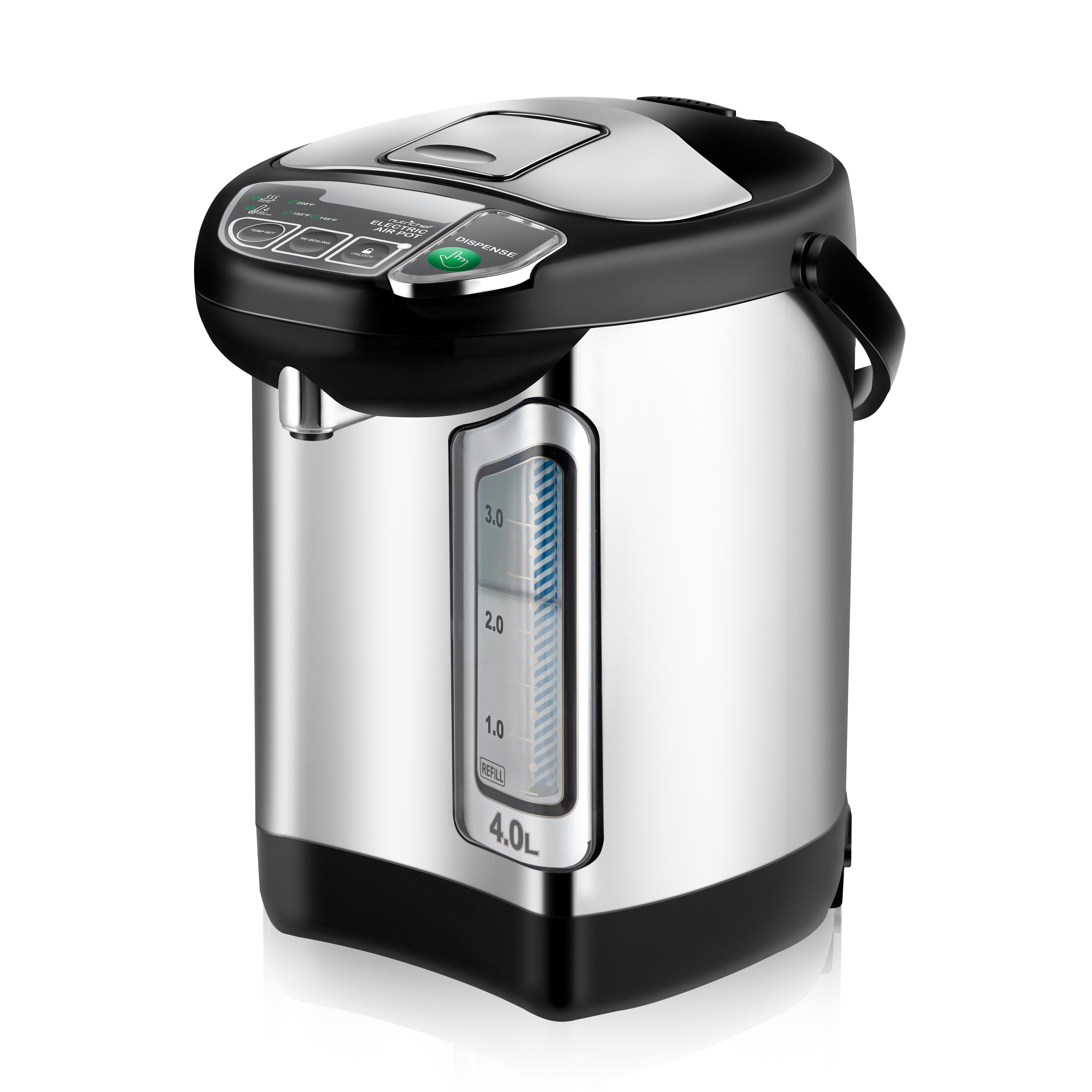 NutriChef Water Cooler in Black/Silver Wayfair